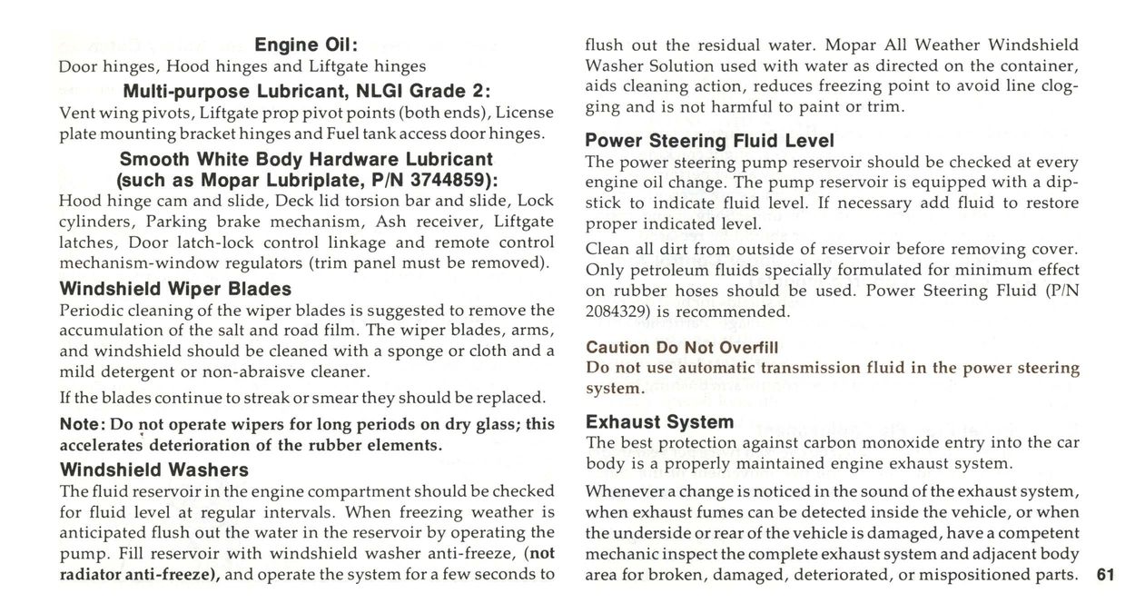 1978 Chrysler Owners Manual Page 32